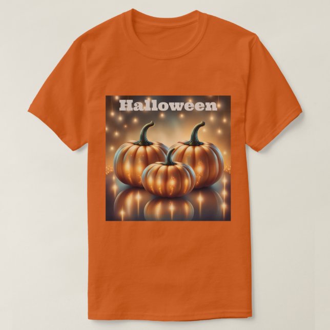Camiseta de las calabazas de Halloween (Diseño del anverso)