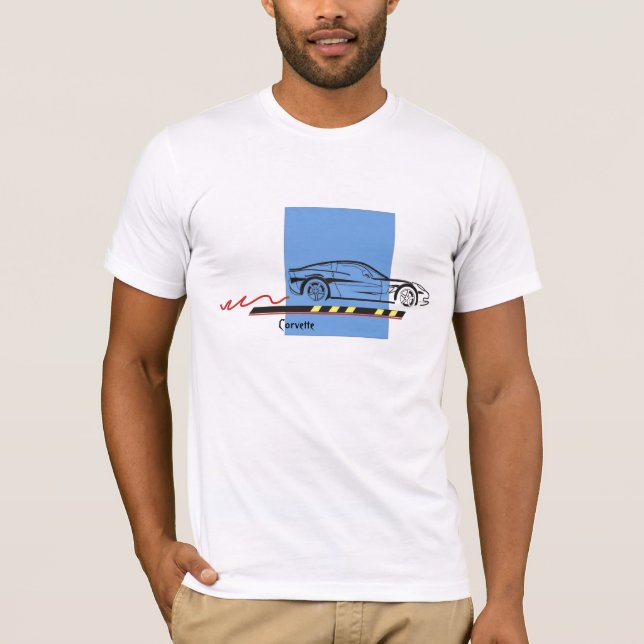 Camiseta de las Carreras del Corvette (Anverso)