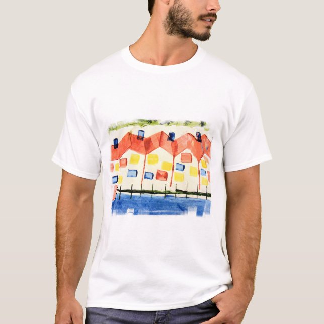 Camiseta de las casas de playa de la isla del (Anverso)