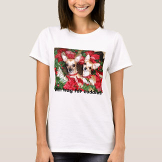 Camiseta de las chihuahuas del navidad