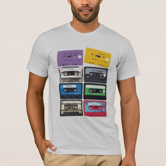 camiseta de las cintas de casete