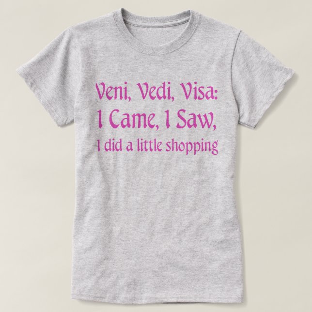 Camiseta de las compras (Diseño del anverso)