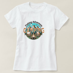 Camiseta de las Damas de Aventura de Pesca/Camping