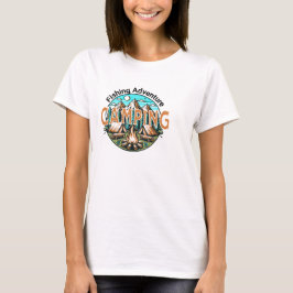 Camiseta de las Damas de Aventura de Pesca/Camping