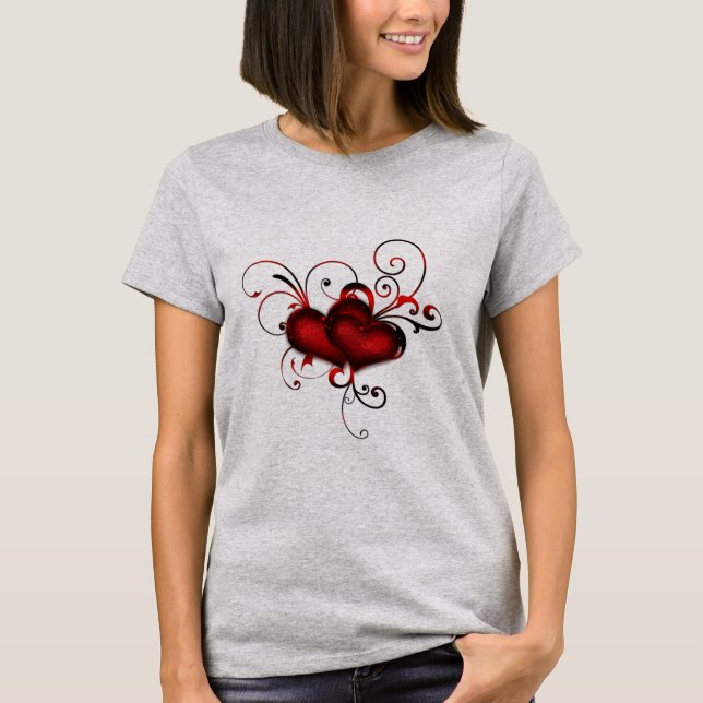 Camiseta De Las Damas De Corazón Rápido (Anverso)