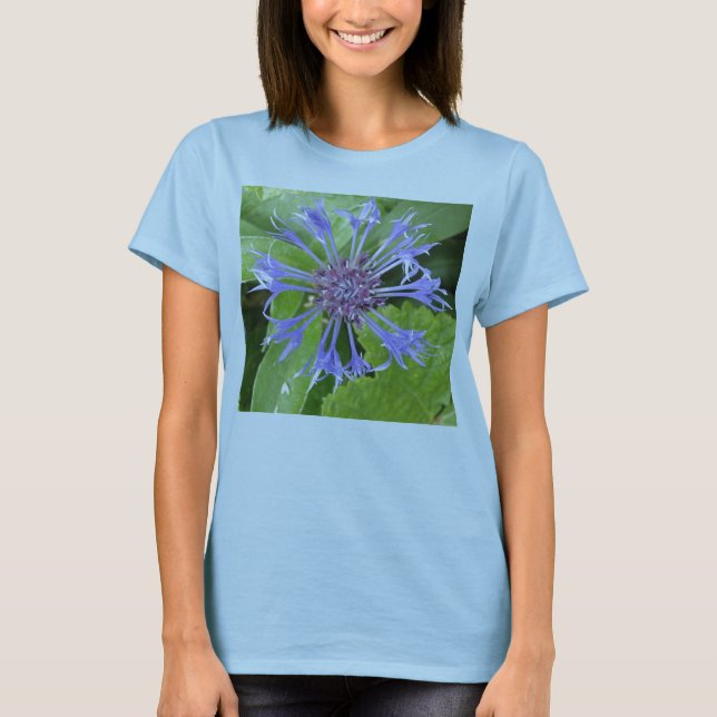 Camiseta de las damas de Cornflower azules (Anverso)