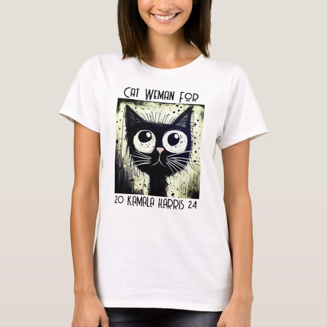 Camiseta de las damas de gato de Kamala (Anverso)