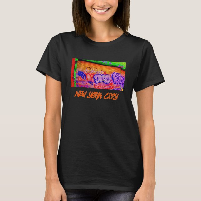 Camiseta de las damas de 'Graffiti eléctrico' (Anverso)