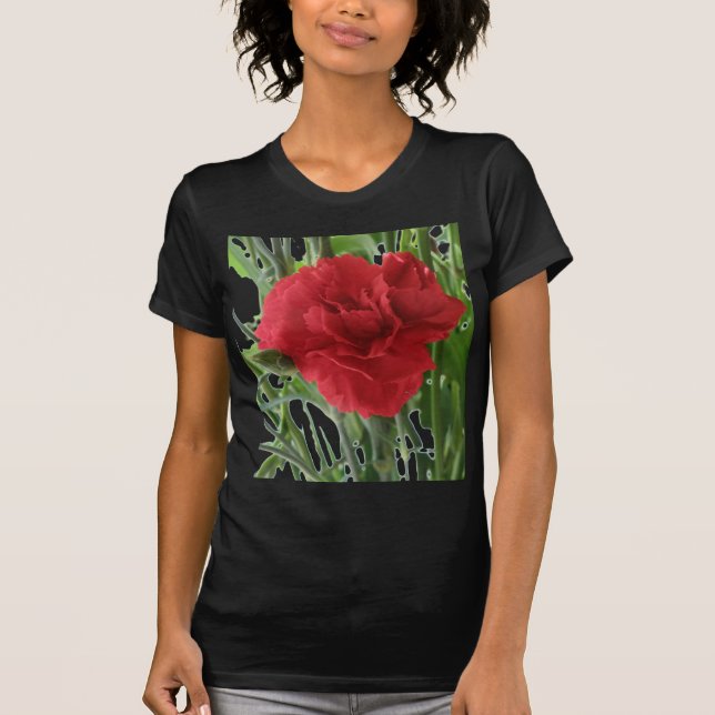 Camiseta De Las Damas De La Carnación Roja (Anverso)