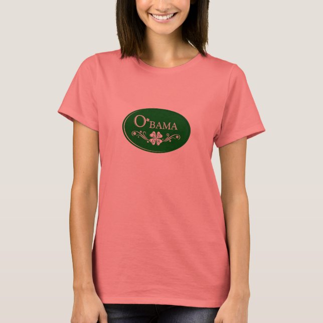 Camiseta de las damas de O'bama (Anverso)