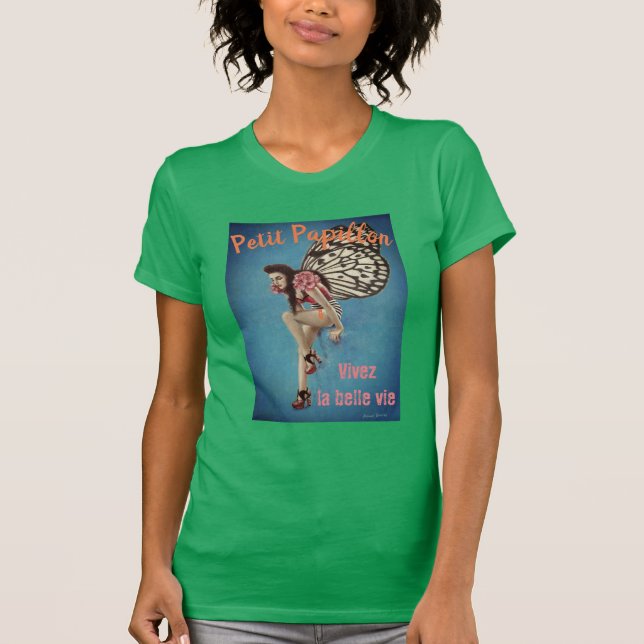 Camiseta de las damas de Papillon (Anverso)