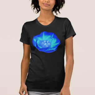 Camiseta De Las Damas De Tulipanes Azules Brillant
