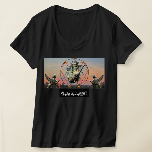 Camiseta de las damas del cielo de la forma del ba (Distribución )