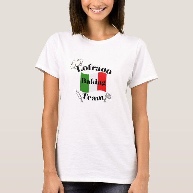Camiseta de las damas del equipo Lofrano Baking (Anverso)