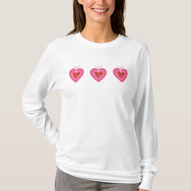 Camiseta de las damas día de San Valentín (Anverso)