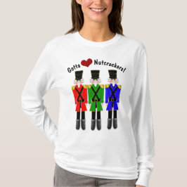 Camiseta de las damas, manga larga, petardos de am