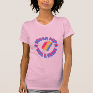 Camiseta de las damas pop del azúcar