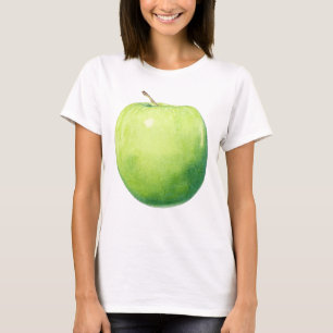 Camiseta de las damas verdes de Apple