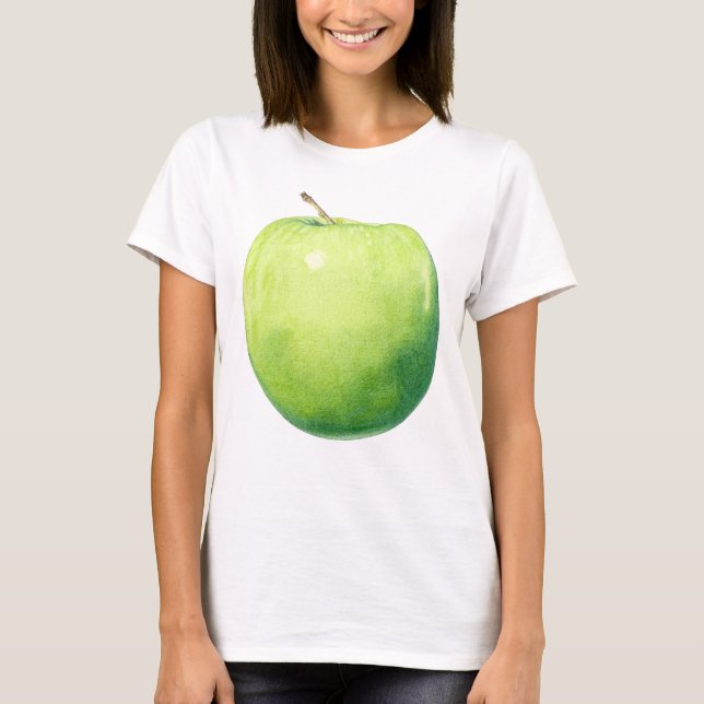 Camiseta de las damas verdes de Apple (Anverso)