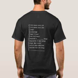 Camiseta de las excusas que sube