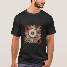 Camiseta de las flores de la mañana