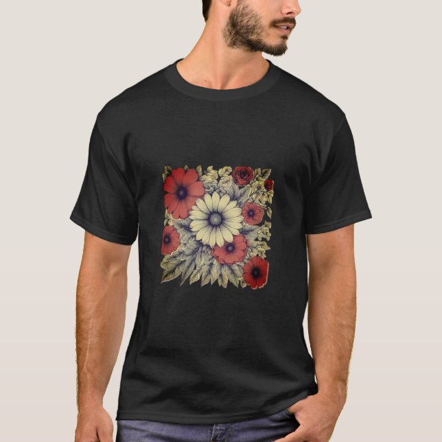 Camiseta de las flores de la mañana (Anverso)