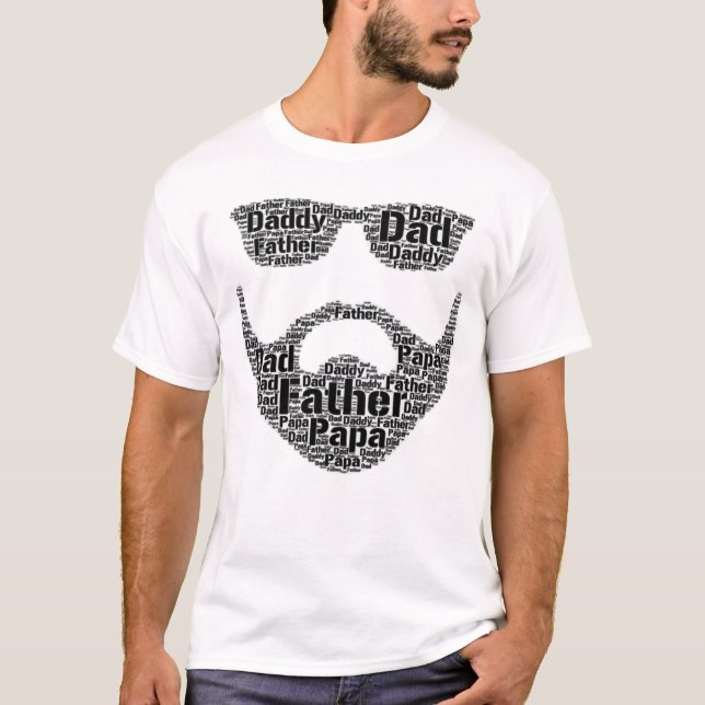 Camiseta de las gafas de sol de la barba de la (Anverso)