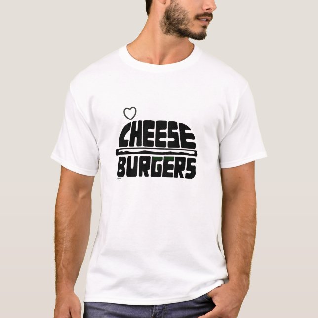 CAMISETA DE LAS HAMBURGUESAS DEL QUESO (Anverso)