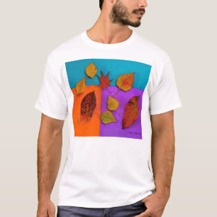Camiseta de las hojas de otoño