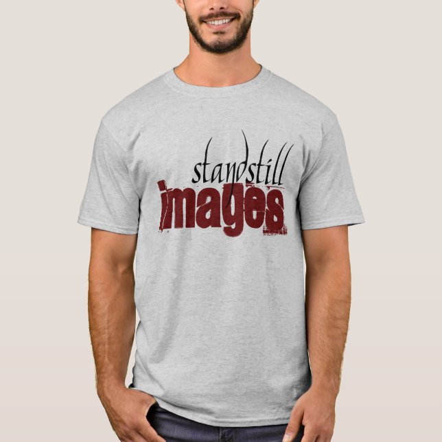 Camiseta de las imágenes de la parada - gris (Anverso)