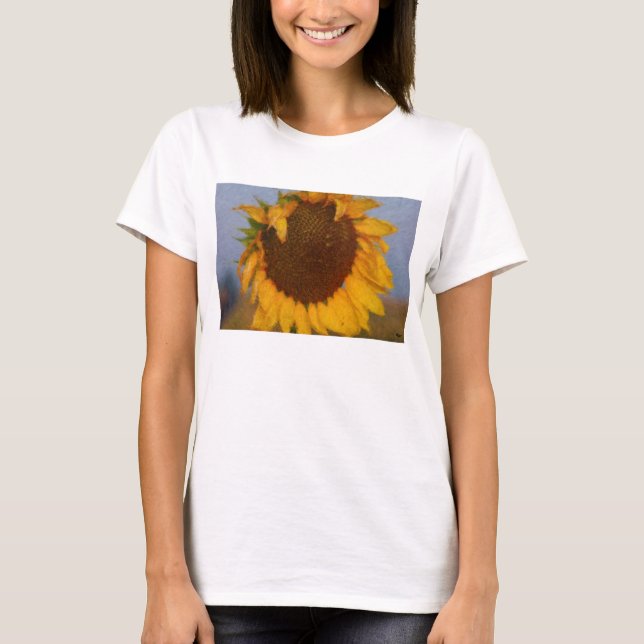 CAMISETA DE LAS IMPRESIONES DEL GIRASOL (Anverso)