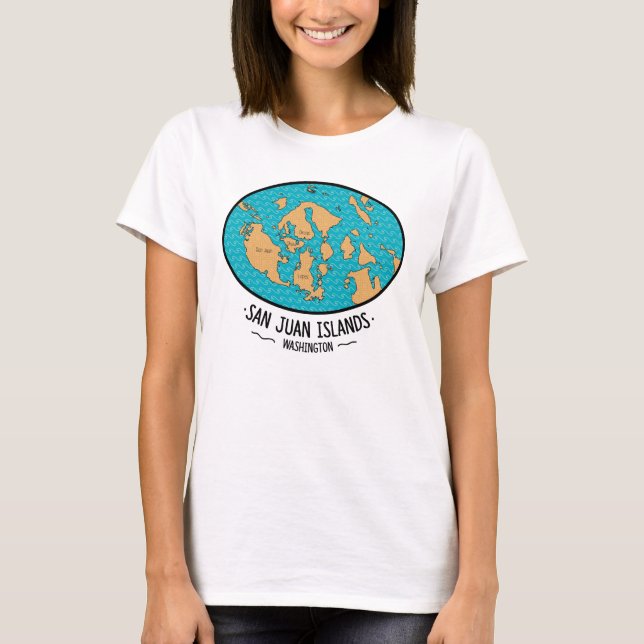 Camiseta de las islas de San Juan (Anverso)