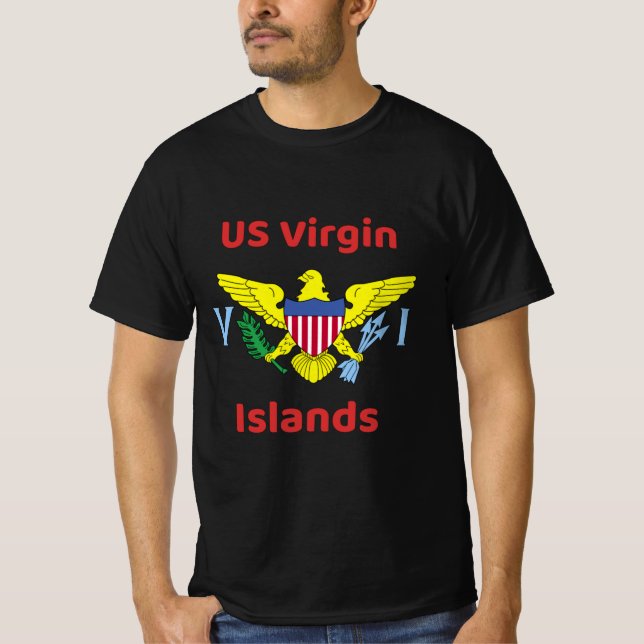 Camiseta de las Islas Vírgenes de los Estados Unid (Anverso)