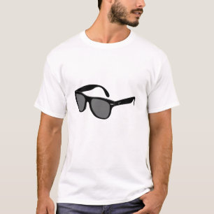Camiseta de las lentes de sol negros