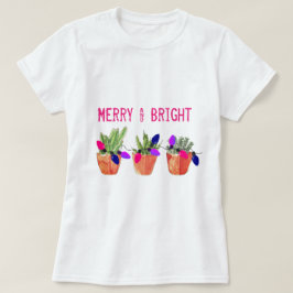 Camiseta de las luces de los Succulents y de