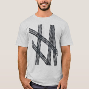 Camiseta de las marcas/de las pistas del neumático