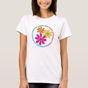 Camiseta de las margaritas del asistente social