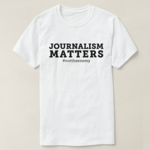 Camiseta de las materias del periodismo de los