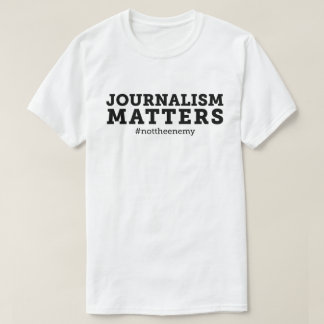 Camiseta de las materias del periodismo de los