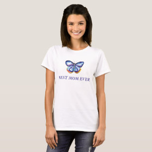 Camiseta de las mejores mariposas de mamá