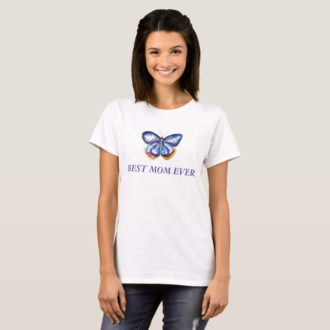 Camiseta de las mejores mariposas de mamá (Anverso completo)