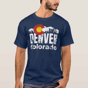 Camiseta de las montañas de Denver Colorado