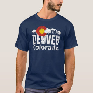 Camiseta de las montañas de Denver Colorado