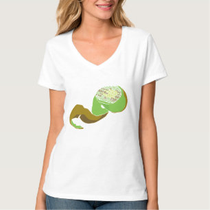 CAMISETA de las mujeres con diseño de la fruta de