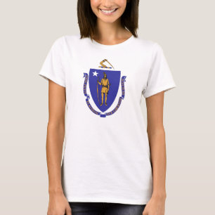 Camiseta de las mujeres con la bandera del estado