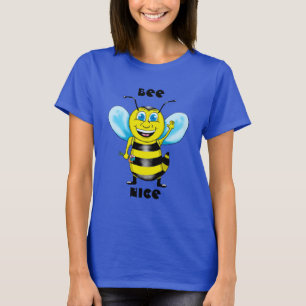 Camiseta de las mujeres de abeja feliz