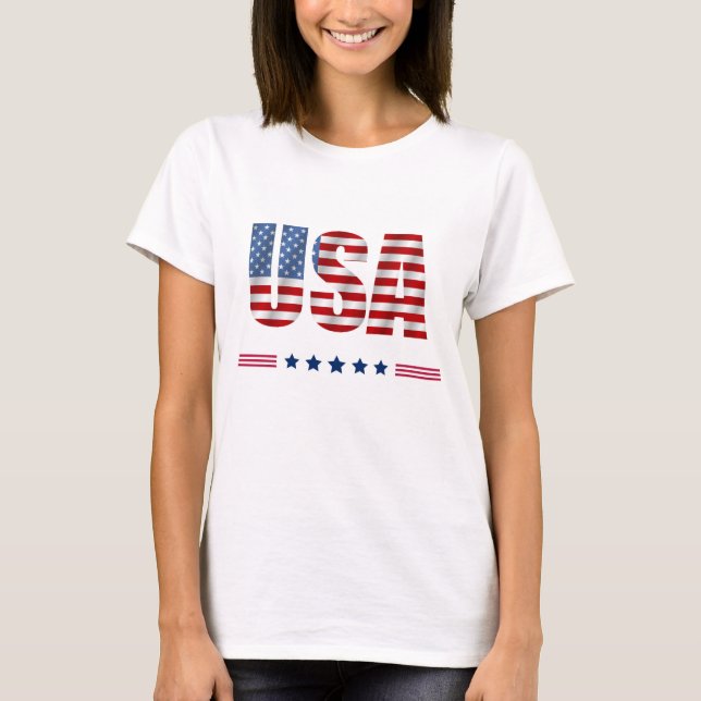 Camiseta de las mujeres de EE.UU. (Anverso)