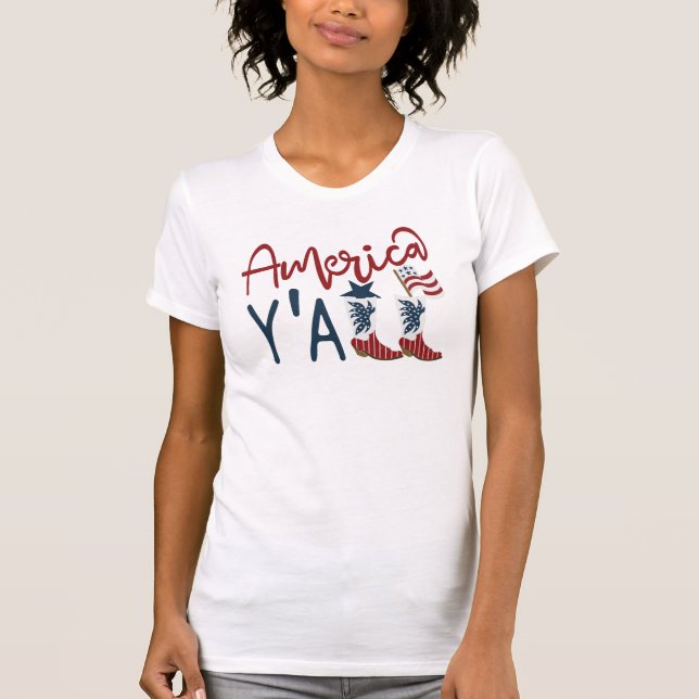 Camiseta de las mujeres de Estados Unidos (Anverso)