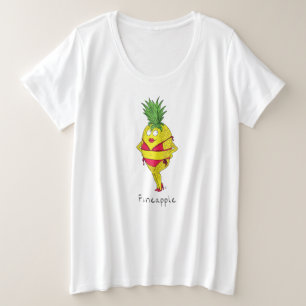Camiseta de las mujeres de la fineapple piña más l