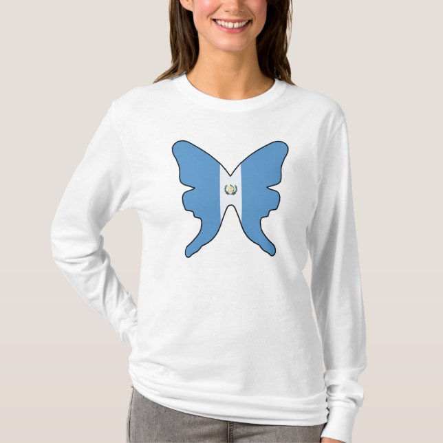 Camiseta de las mujeres de la mariposa de (Anverso)